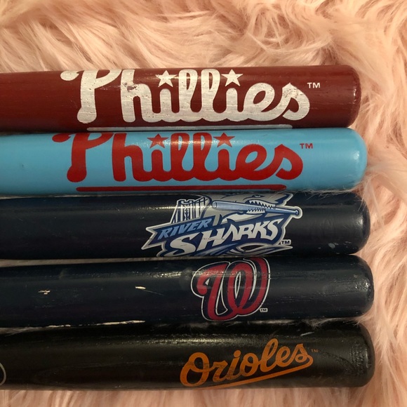 MLB Other Five Official Mlb Miniature Baseball Bats Poshmark